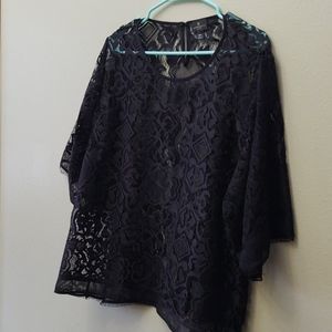 Black lace top